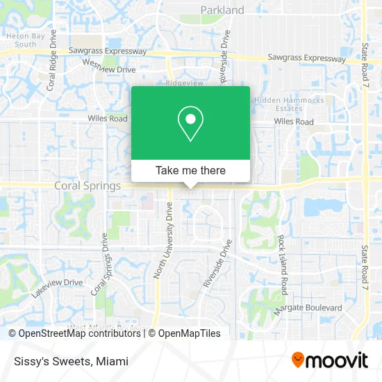 Sissy's Sweets map