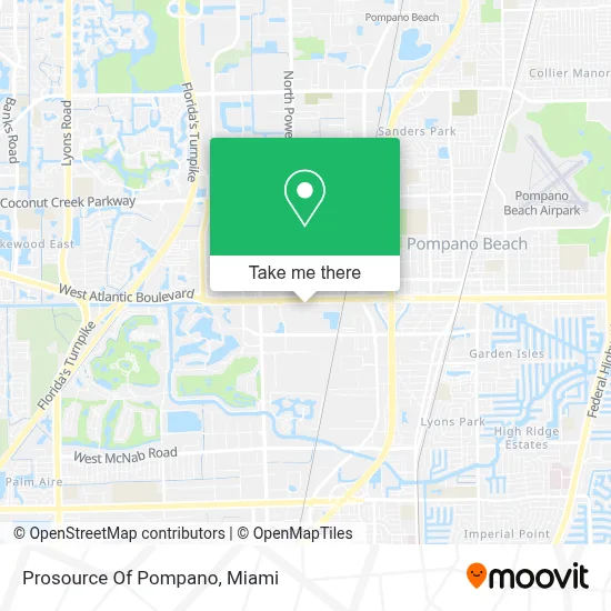 Prosource Of Pompano map