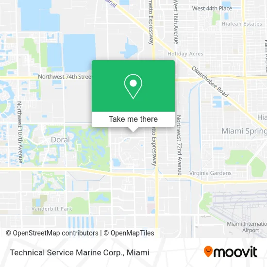 Technical Service Marine Corp. map