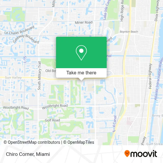 Chiro Corner map
