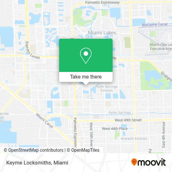 Keyme Locksmiths map