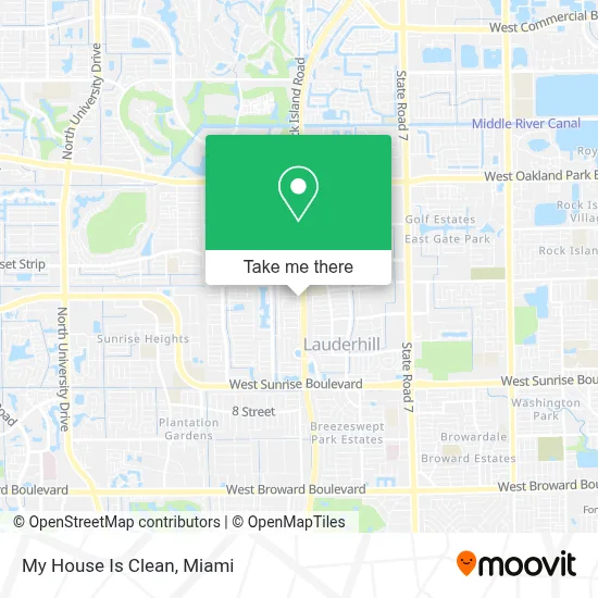My House Is Clean map