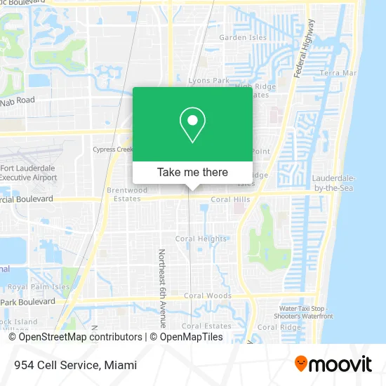 954 Cell Service map