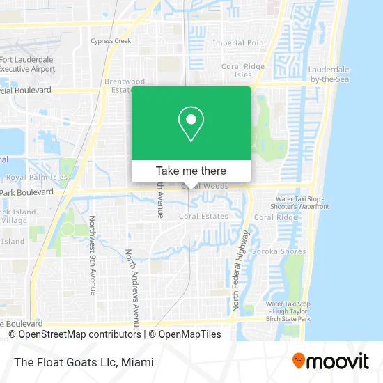 The Float Goats Llc map
