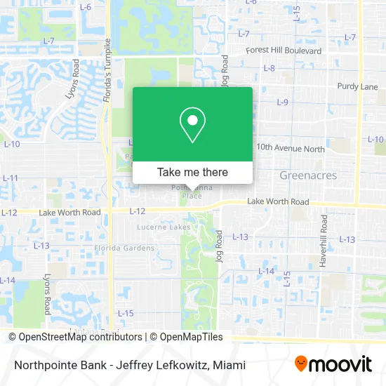 Northpointe Bank - Jeffrey Lefkowitz map