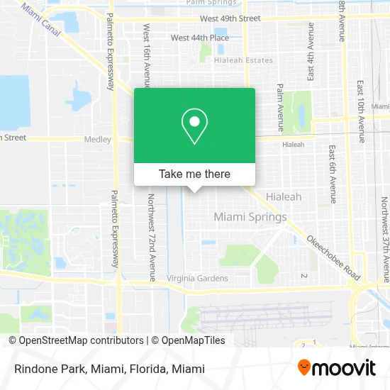 Rindone Park, Miami, Florida map
