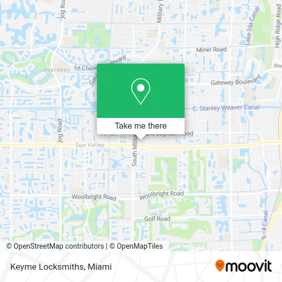 Keyme Locksmiths map
