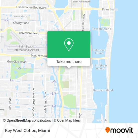 Key West Coffee map