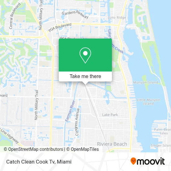 Catch Clean Cook Tv map