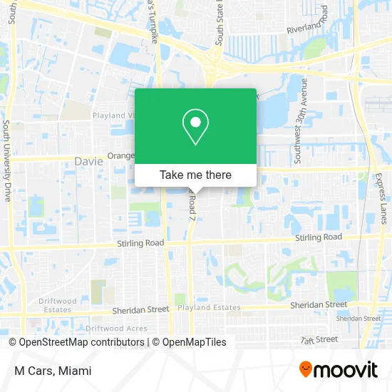 M Cars map