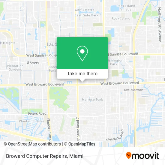 Broward Computer Repairs map