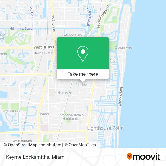 Keyme Locksmiths map