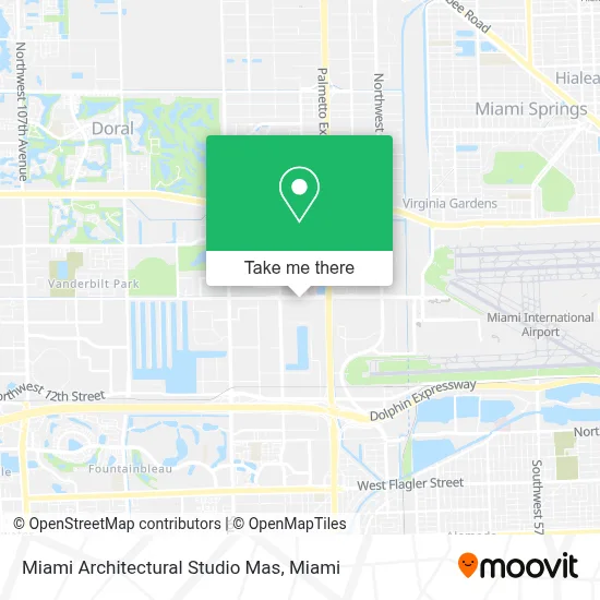 Miami Architectural Studio Mas map