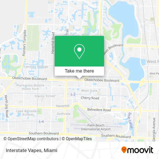 Interstate  Vapes map