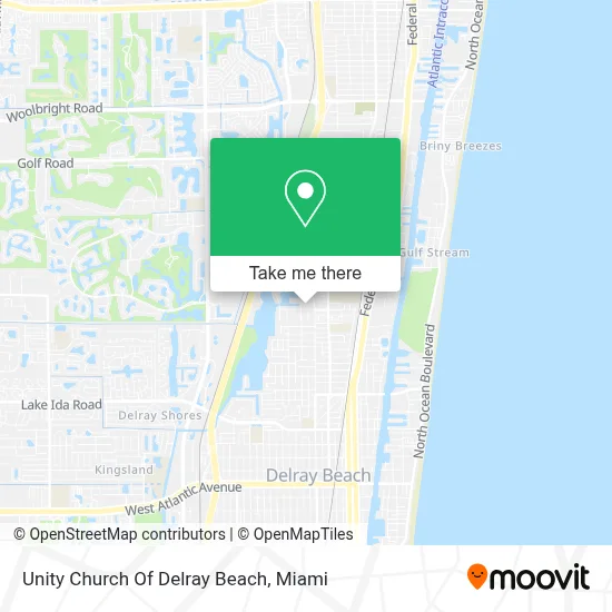 Unity Church Of Delray Beach map