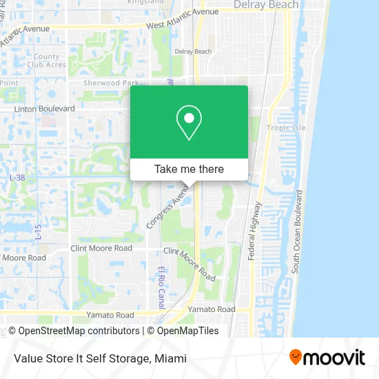 Value Store It Self Storage map
