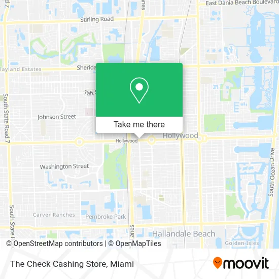 The Check Cashing Store map