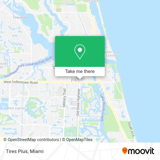 Tires Plus map