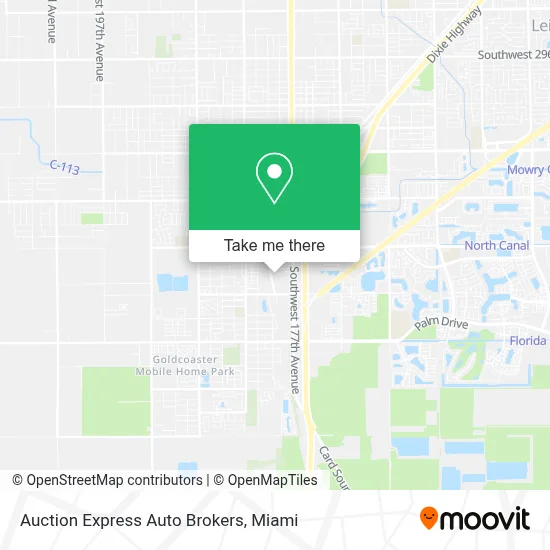 Auction Express Auto Brokers map