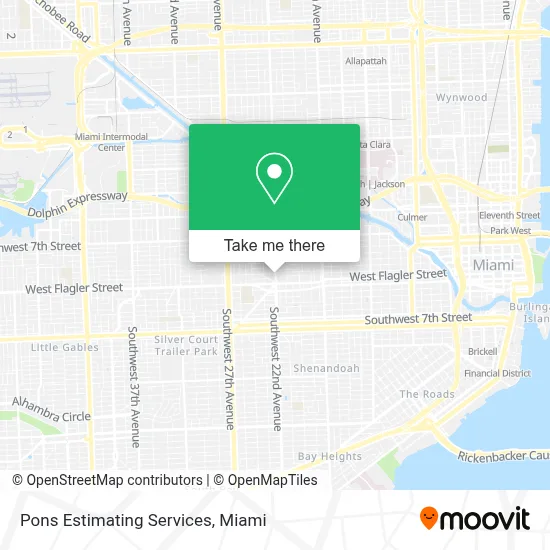 Pons Estimating Services map