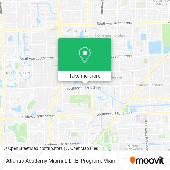 Atlantis Academy Miami L.I.F.E. Program map