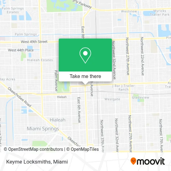 Keyme Locksmiths map