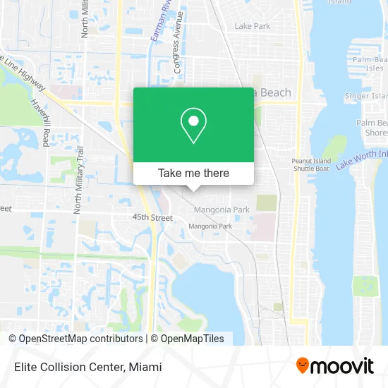 Elite Collision Center map
