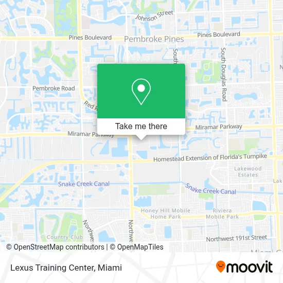 Lexus Training Center map