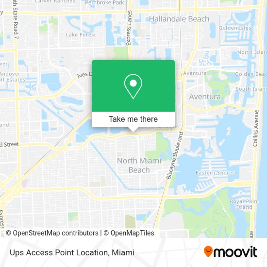 Ups Access Point Location map
