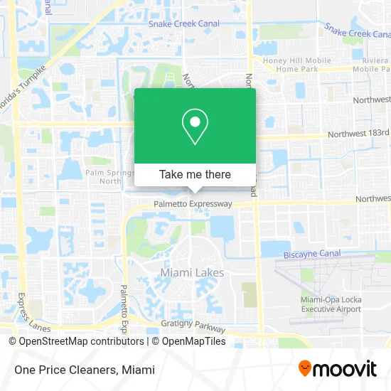 One Price Cleaners map