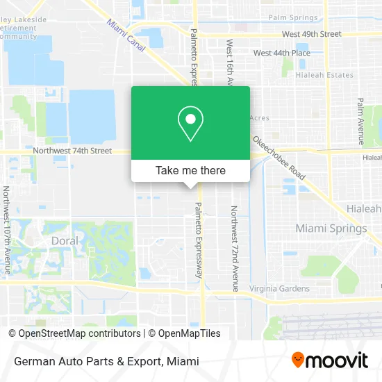 German Auto Parts & Export map