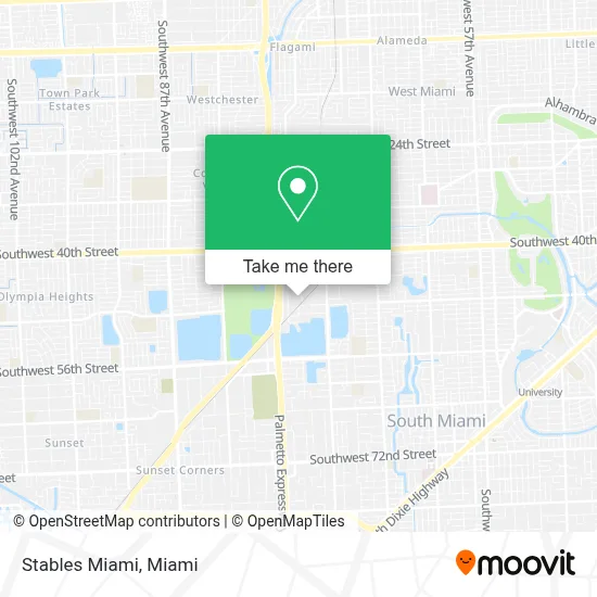 Stables Miami map