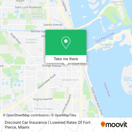 Discount Car Insurance | Lowered Rates Of Fort Pierce map