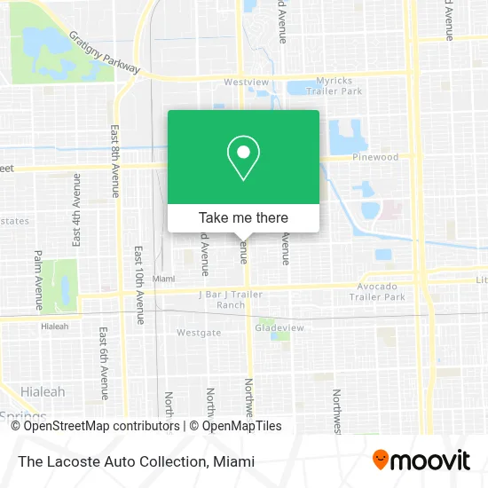 The Lacoste Auto Collection map