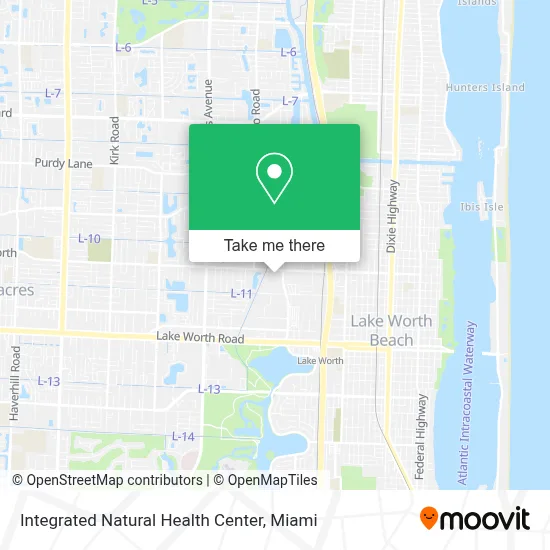 Integrated Natural Health Center map