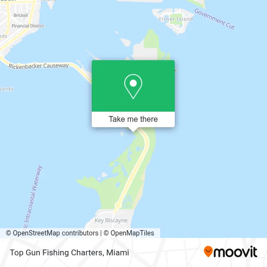 Top Gun Fishing Charters map