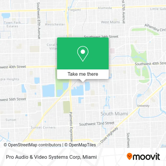 Pro Audio & Video Systems Corp map