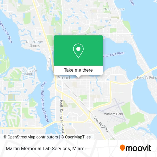 Martin Memorial Lab Services map