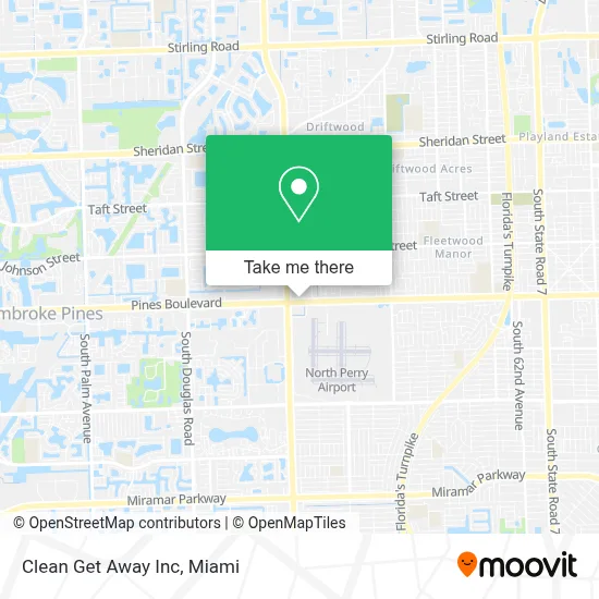 Clean Get Away Inc map