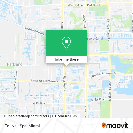 Toi Nail Spa map