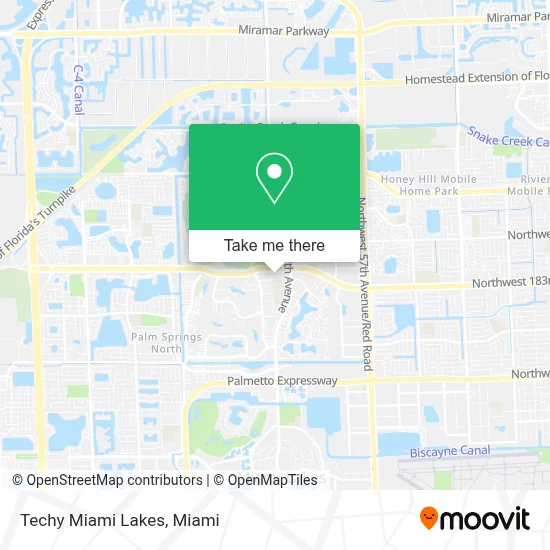 Techy Miami Lakes map