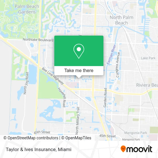 Taylor & Ives Insurance map