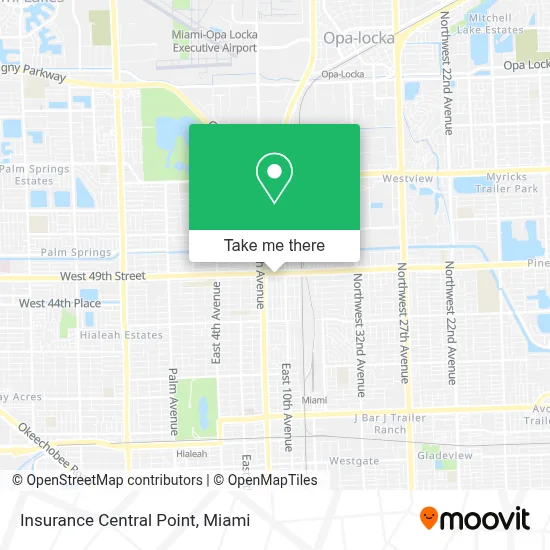 Insurance Central Point map