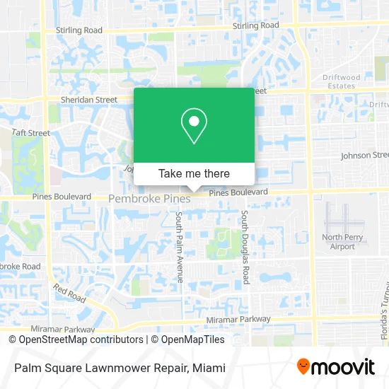 Palm Square Lawnmower Repair map