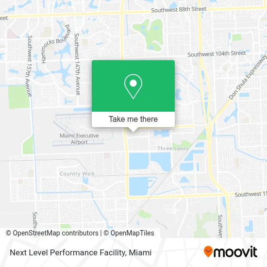 Next Level Performance Facility map
