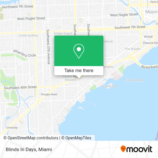 Blinds In Days map