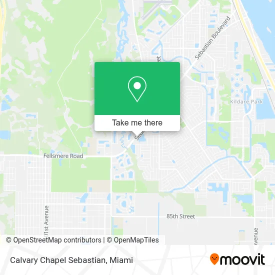 Calvary Chapel Sebastian map