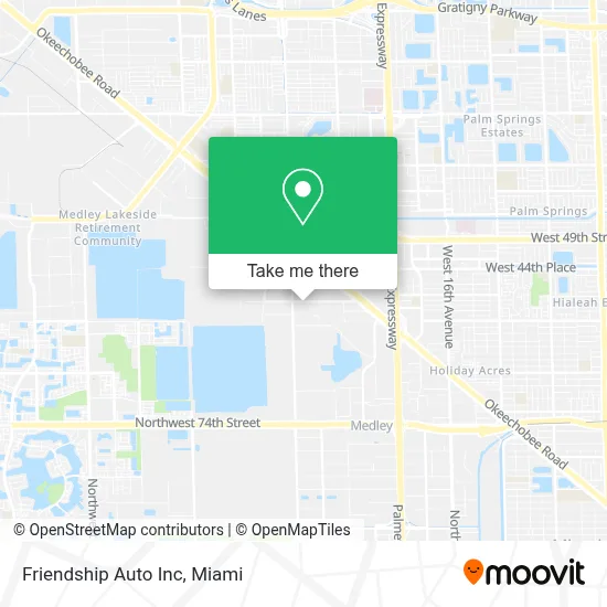 Friendship Auto Inc map