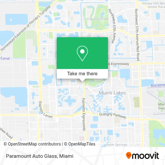 Paramount Auto Glass map