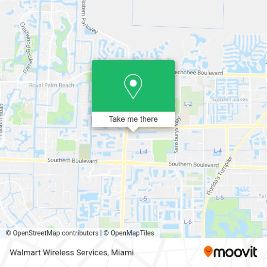 Walmart Wireless Services map